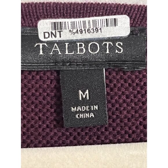 Talbots Knit Tunic Sweater M Red Old Money Classic Preppy Retro Neutral Minimal - Picture 2 of 9